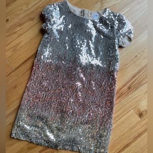 Pink, gold and silver Gap Kids sequin dresss